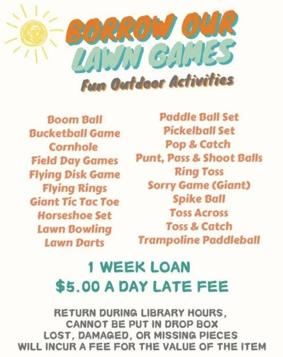 Borrow Lawn Games for Summer Fun