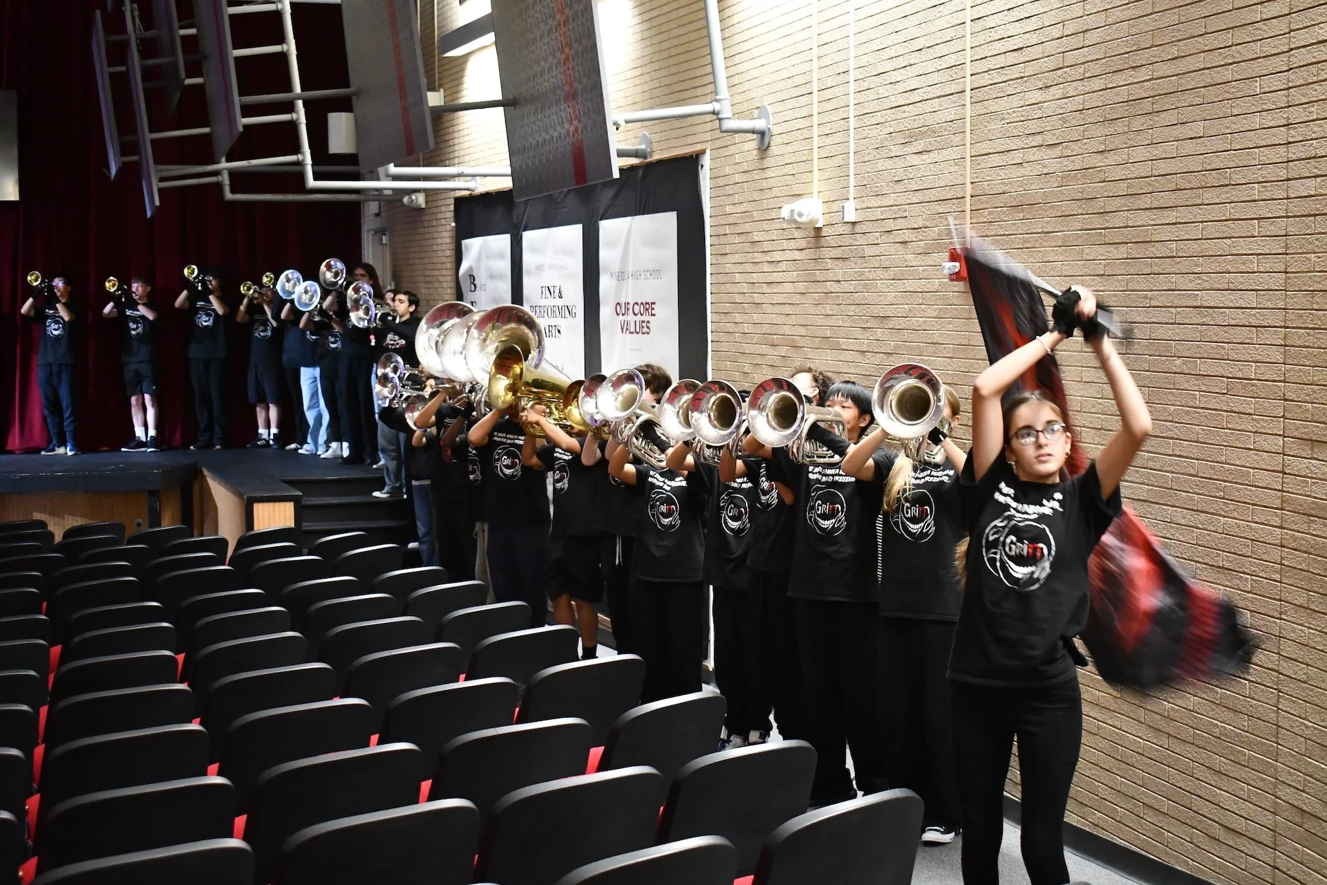 2- Mineola HS Marching Band London Parade Ceremony.JPG