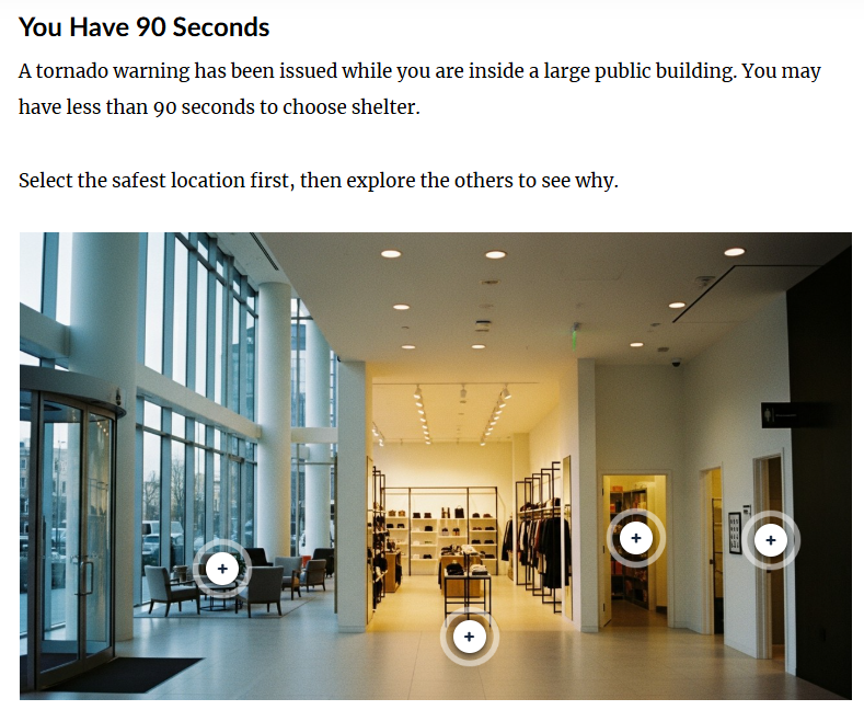 Timed decision interaction reinforces fast, safe choices