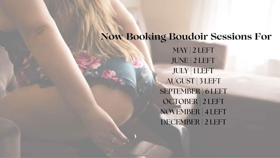 For the next hour... from now til 3pm get a 60 minute boudoir session and 10 edited digital images for $50!!!!

Message me now before it's gone!!