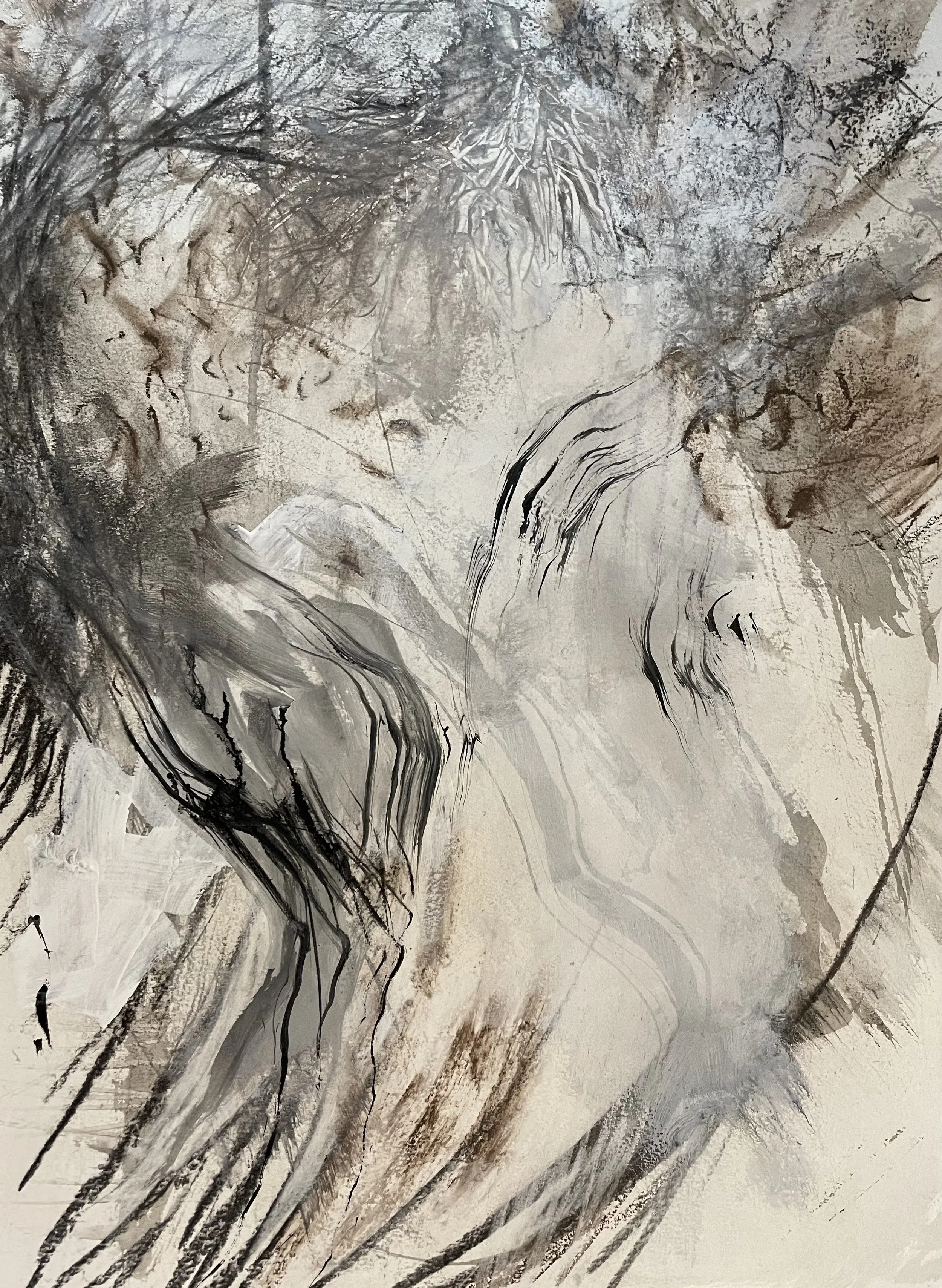 Nutrient Dense 4 - 2023 - ink and acrylic on paper -22 x 28 inches - $350