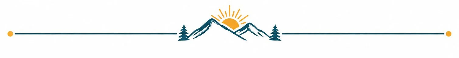 Mountain sunrise graphic