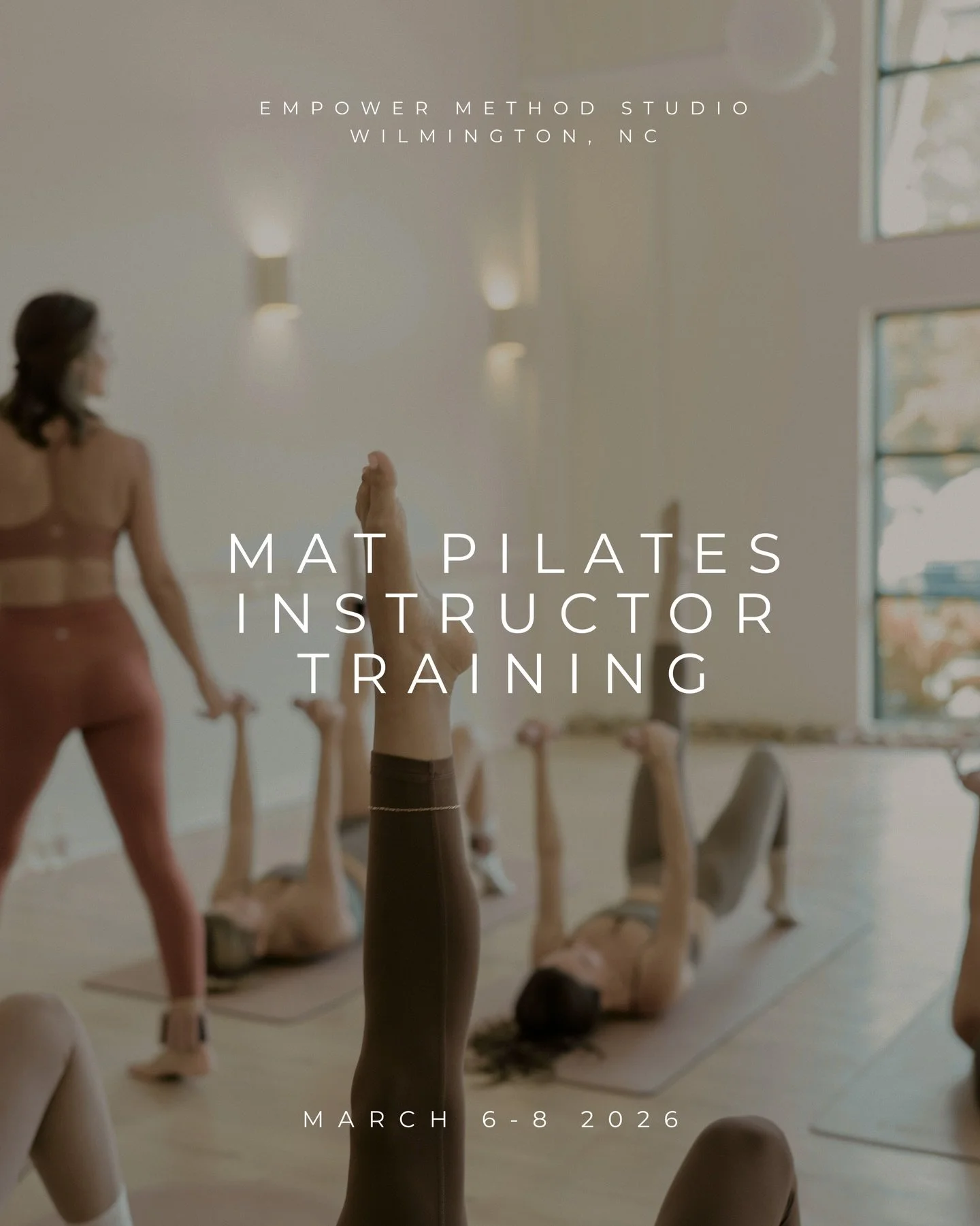 Mat Pilates Instructor Training, Spring 2026 | March 6-8

Join us for a 3-day immersive mat Pilates instructor training, designed for instructors and Pilates lovers looking to deepen their practice and expand their knowledge.

Led by Jennifer Taylor,