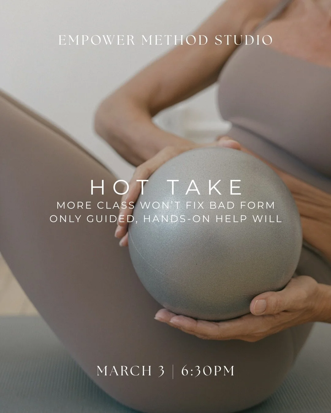 Let&rsquo;s be honest, it&rsquo;s easy to get so wrapped up in class that your attention to form starts to slip. Our goal is to make proper form your default, not something you have to constantly think about.

Join us on March 3rd at 6:30 PM for an i