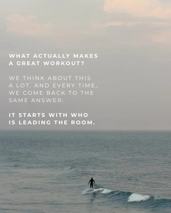 We talk a lot about our community, our space, and the energy you feel when you walk through our doors. And we mean all of it. But if you ask us what we are truly most proud of, it is who is leading the room. Because at the end of the day, experience 