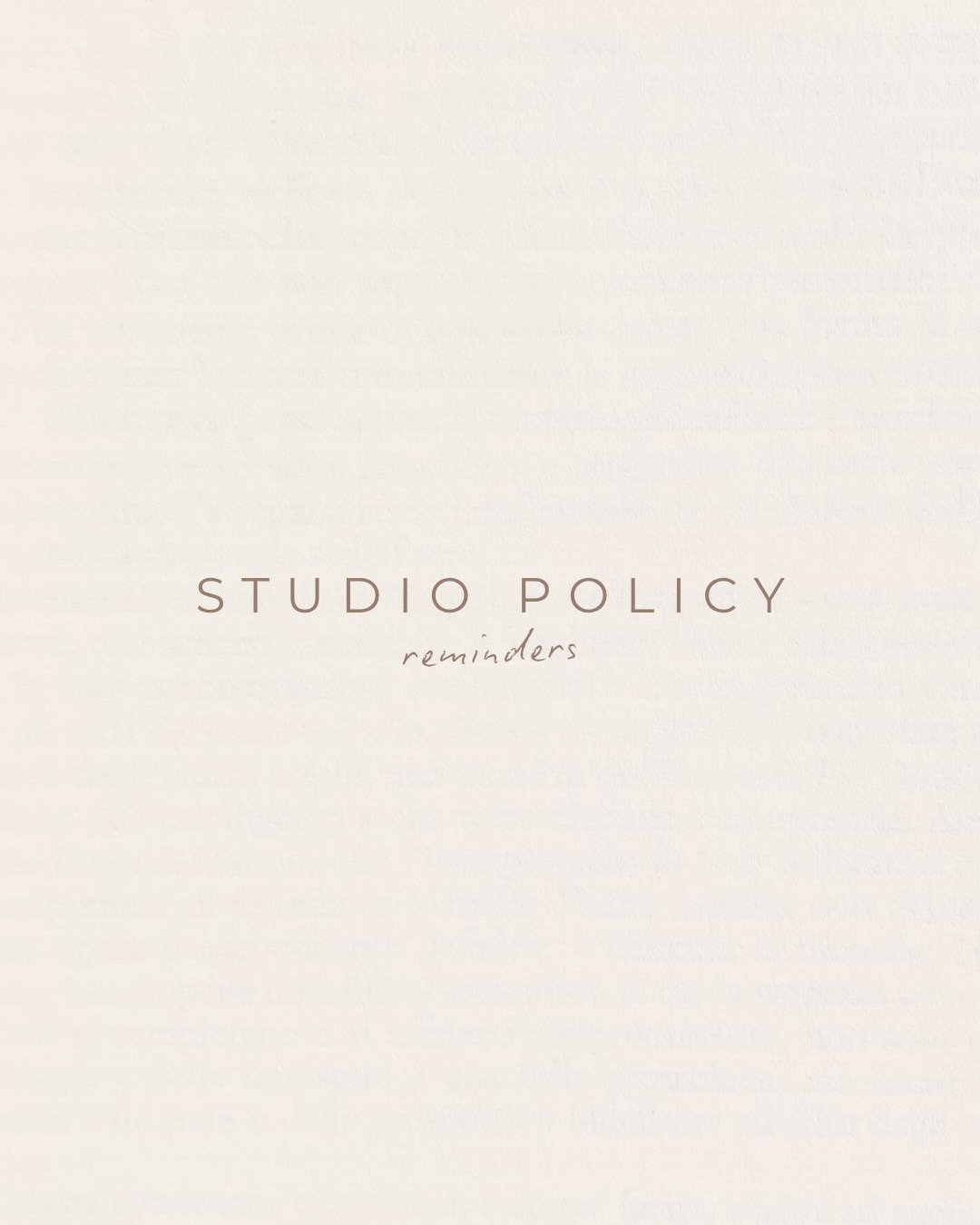 We&rsquo;ve been LOVING all the new faces at Empower Method Studio! 🤍 As we continue to grow, we wanted to share a quick reminder of our studio policies - so everything runs smoothly from the moment you book to the moment you walk out the door. Give