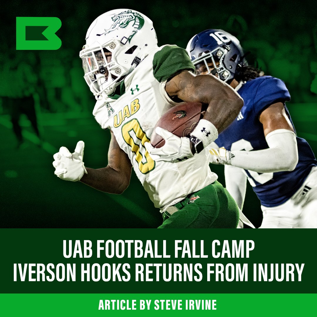 UAB FOOTBALL FALL CAMP REPORT: WR IVERSON HOOKS RETURNS FROM INJURY