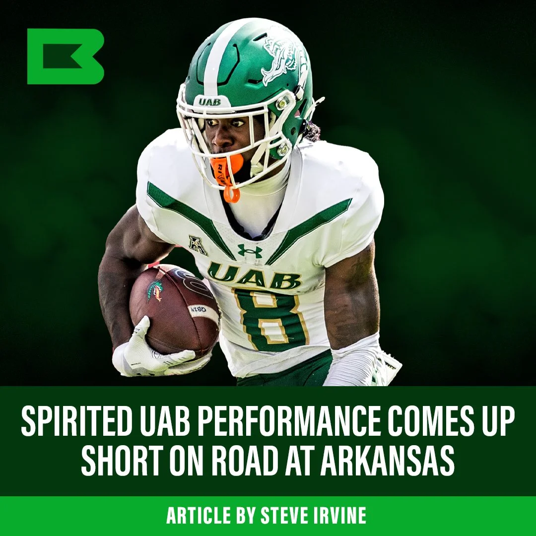 UAB’s spirited effort comes up short on road against arkansas