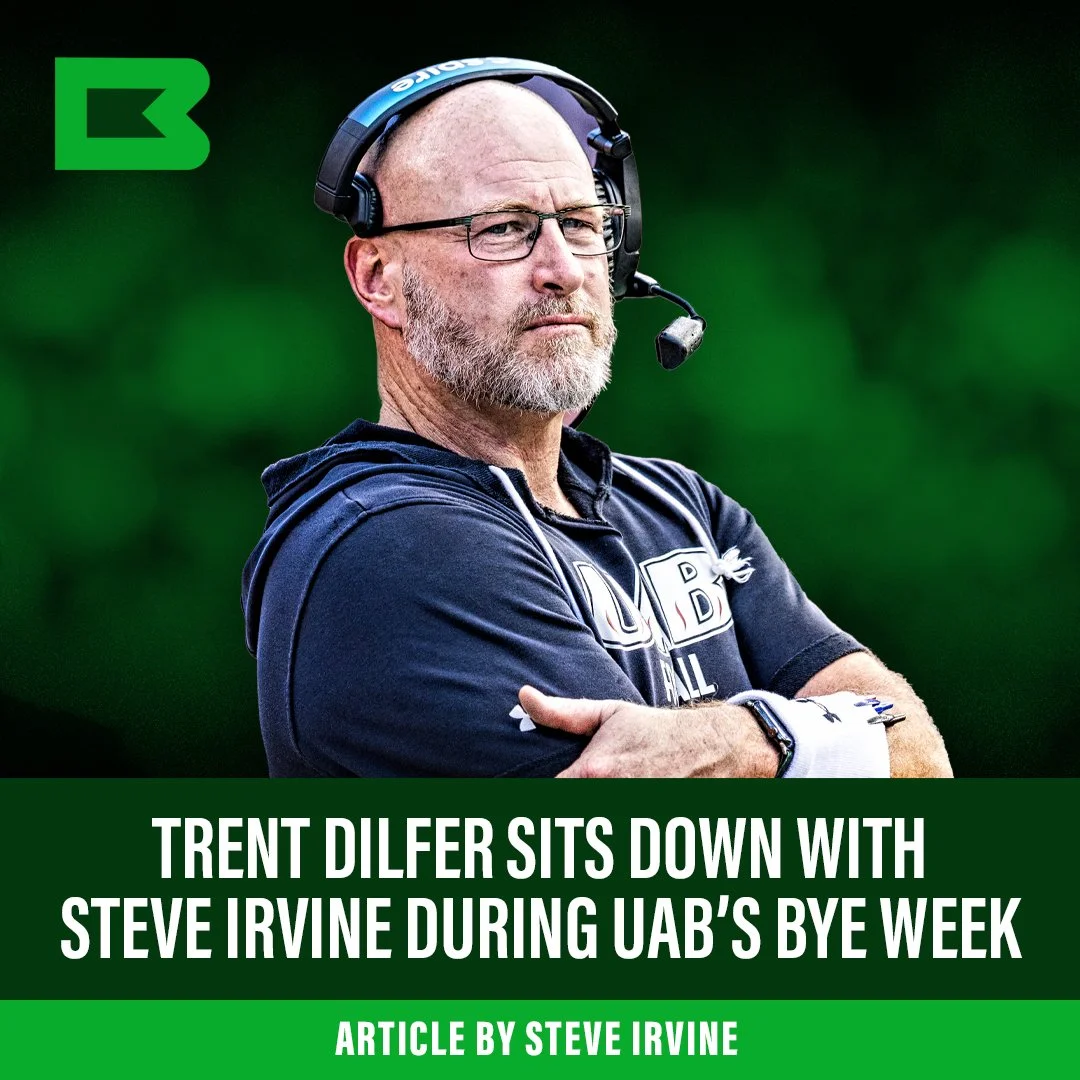 Trent Dilfer meets with media during uab’s bye week 