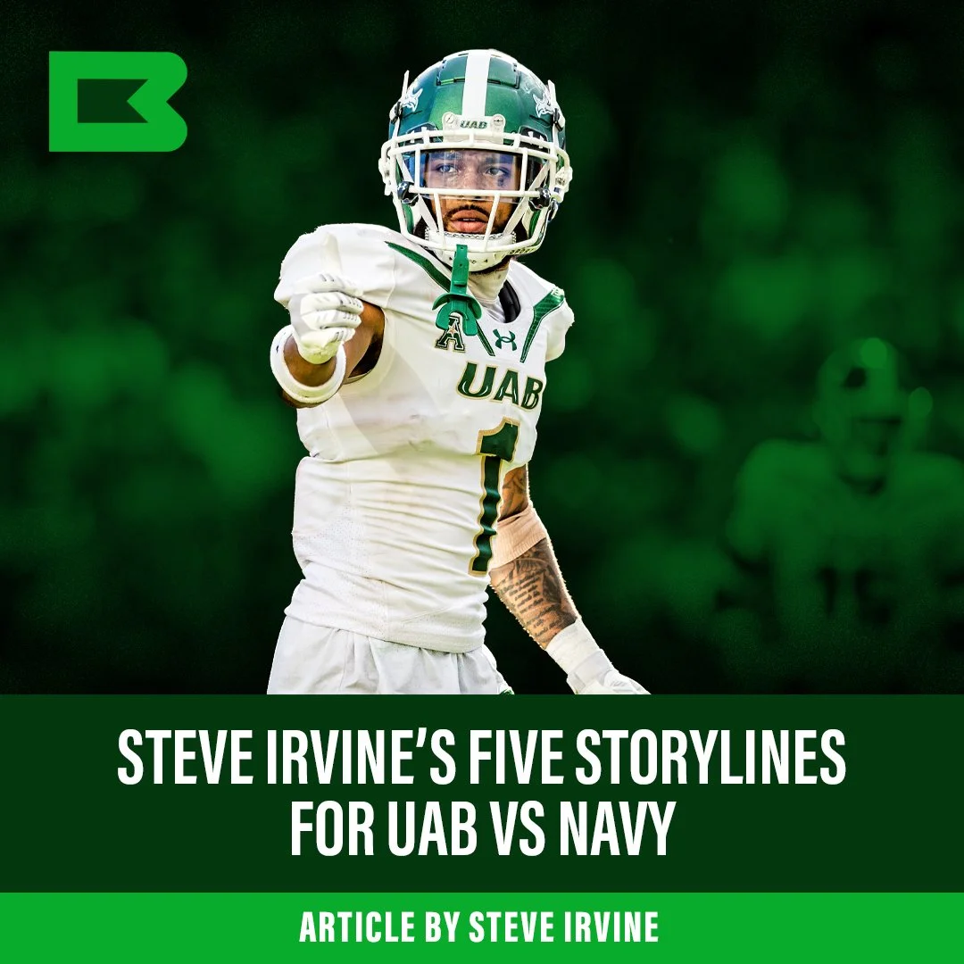 Steve Irvine’s Five Storylines For UAB vs. Navy