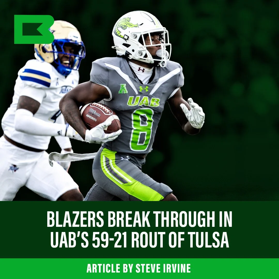 Blazers Break out In UAB’s Record Setting 59-21 Rout Of Tulsa 