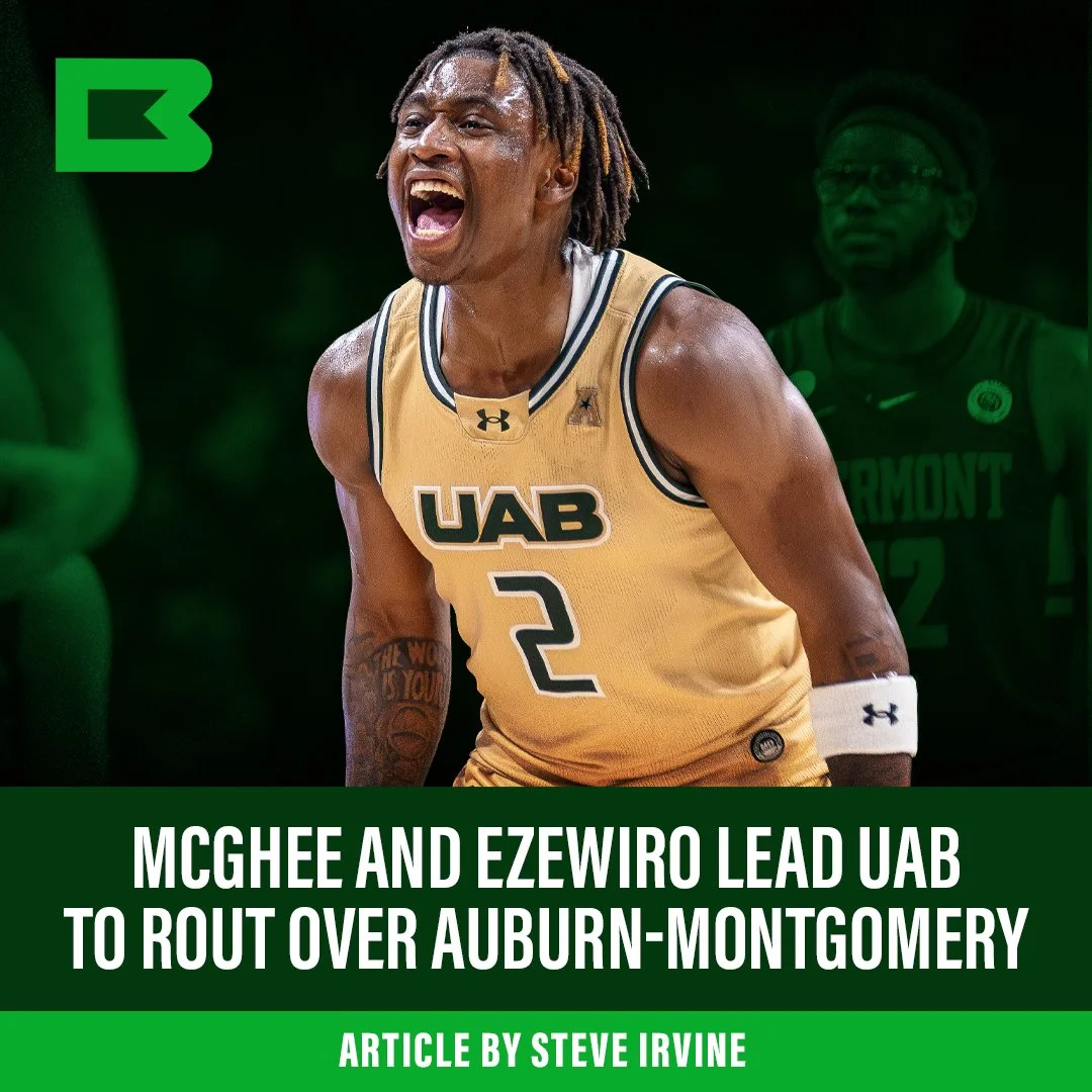 McGhee and Ezewiro pace Blazers to rout of AuM