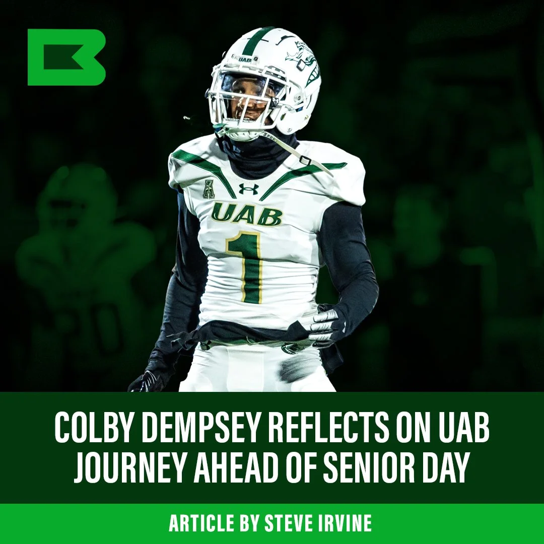 Colby Dempsey Reflects on UAB Journey ahead of Senior Day