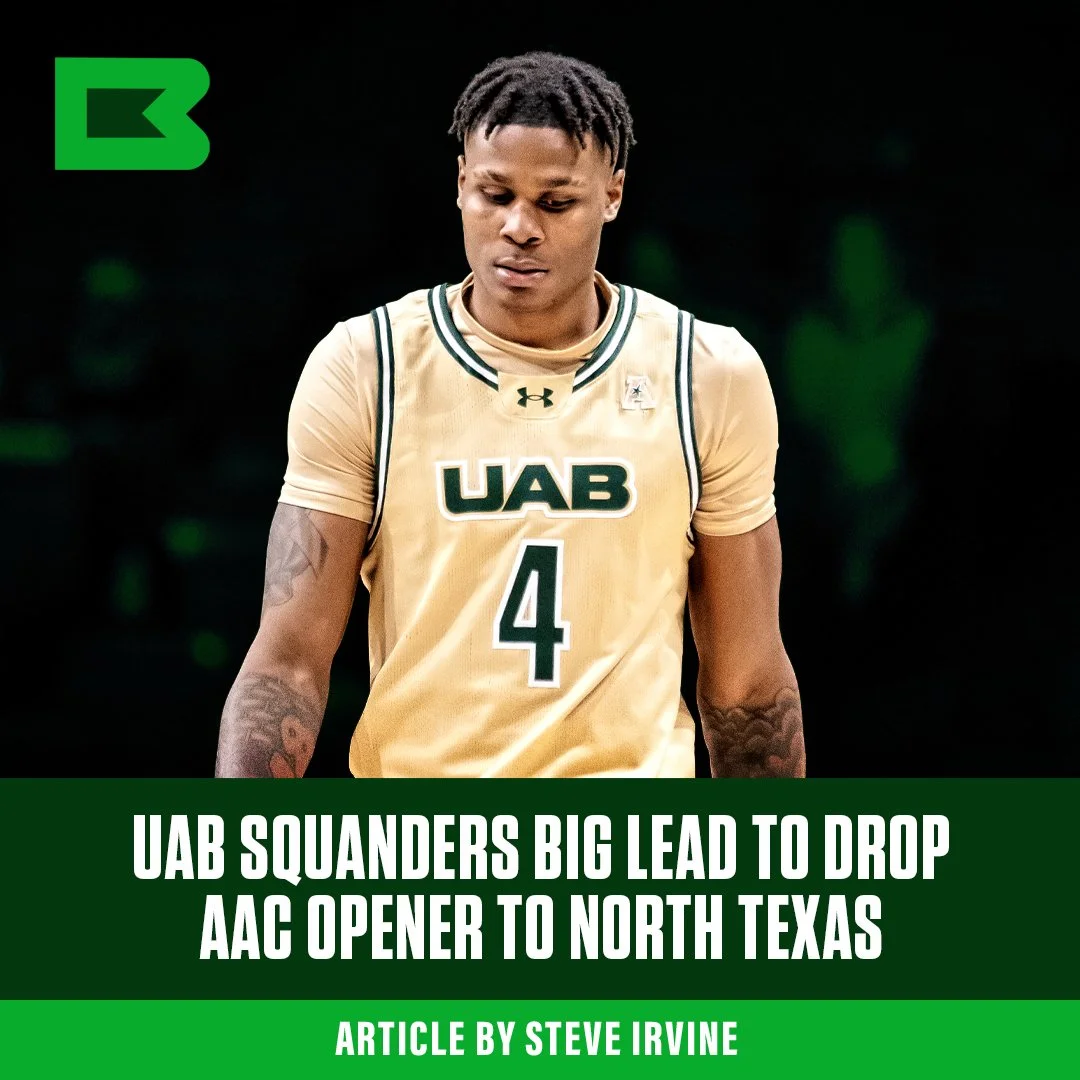 UAB Squanders Big Lead To Drop AAC Opener To North Texas