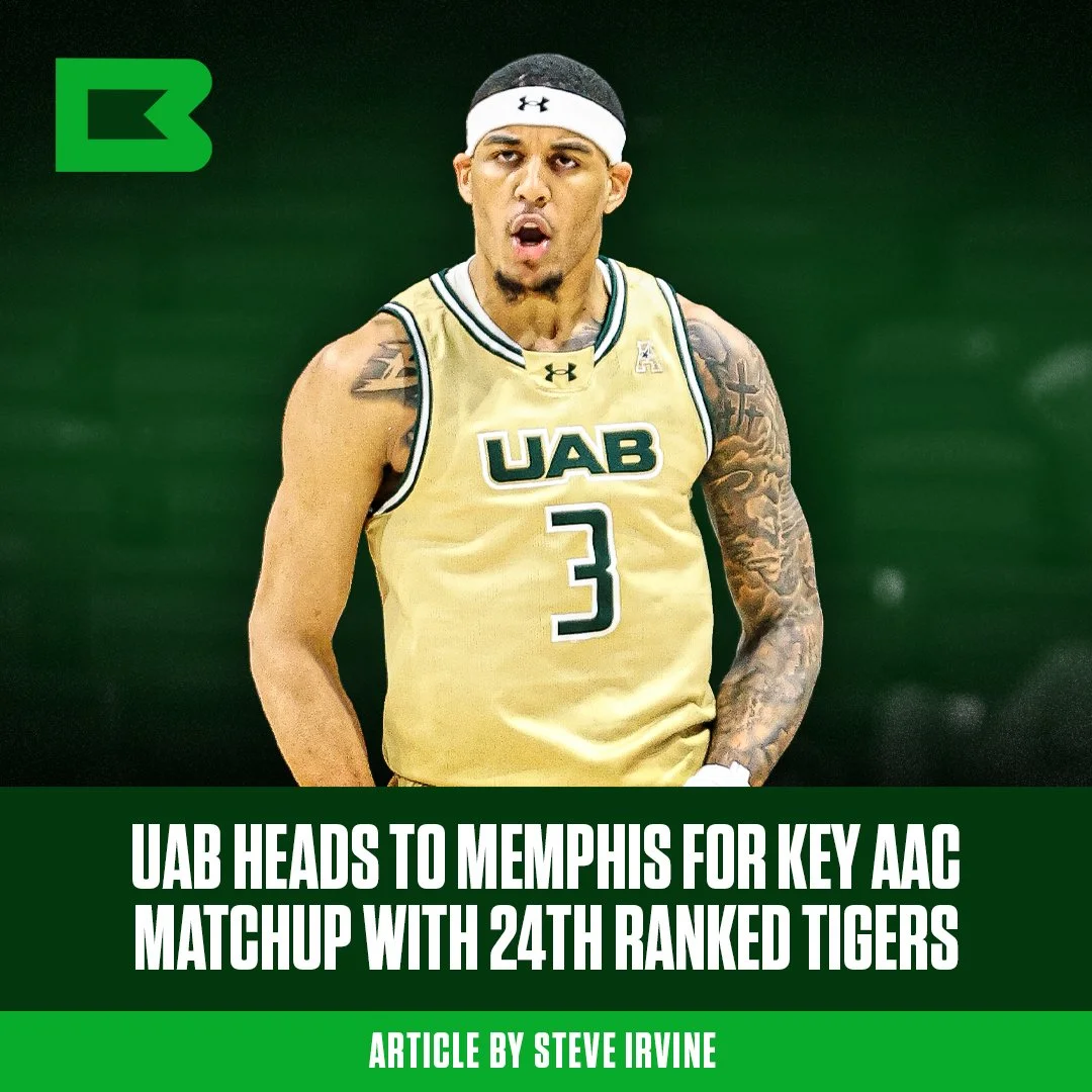 UAB heads to Memphis for key AAC matchup with 24th ranked Tigers