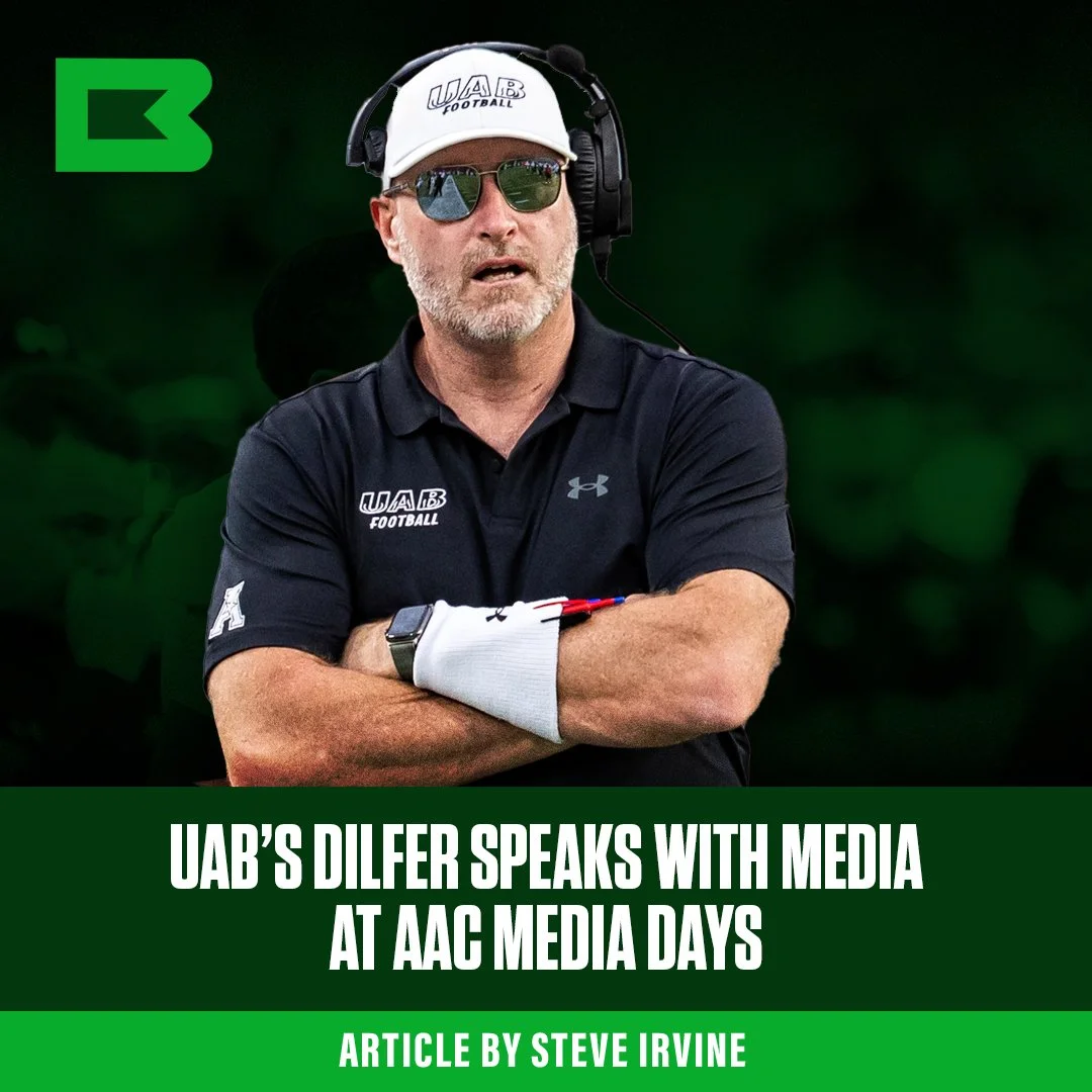 UAB’s Dilfer meets with Media At AAC Media Day