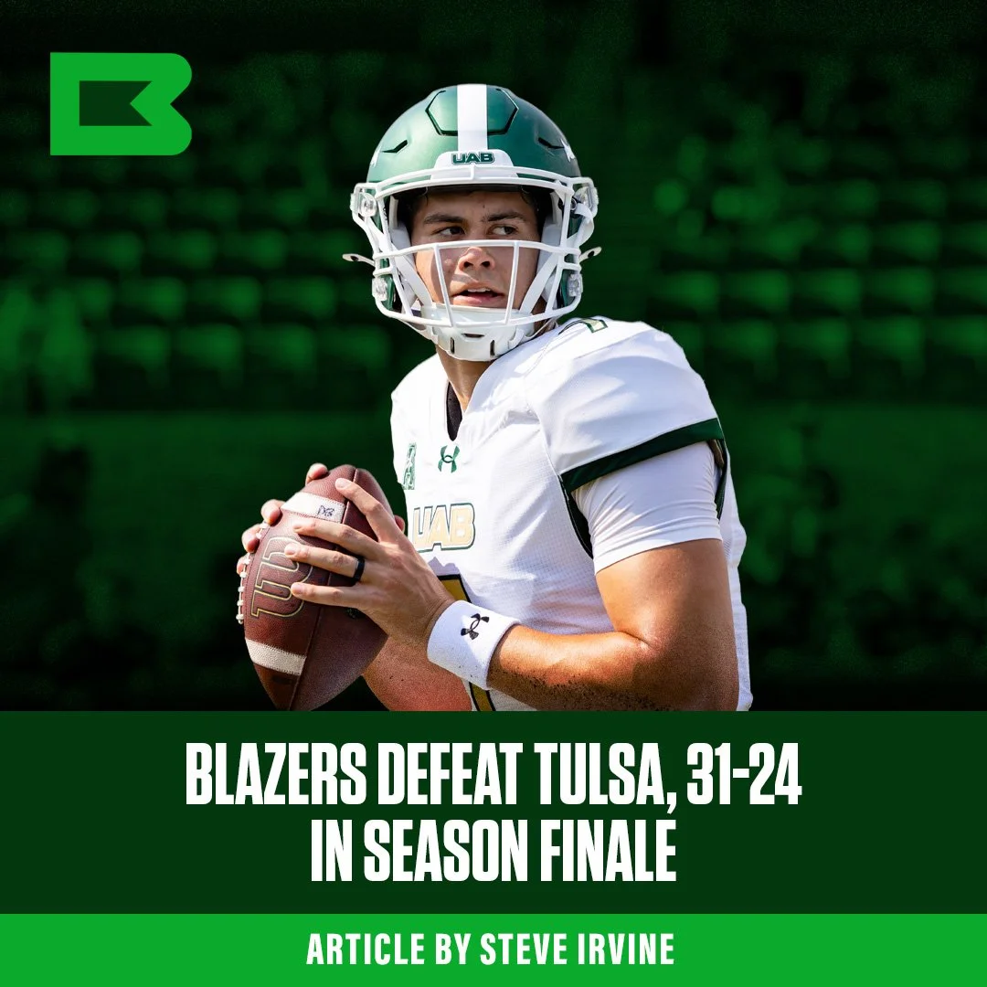 Blazers Defeat Tulsa, 31-24 in Season Finale