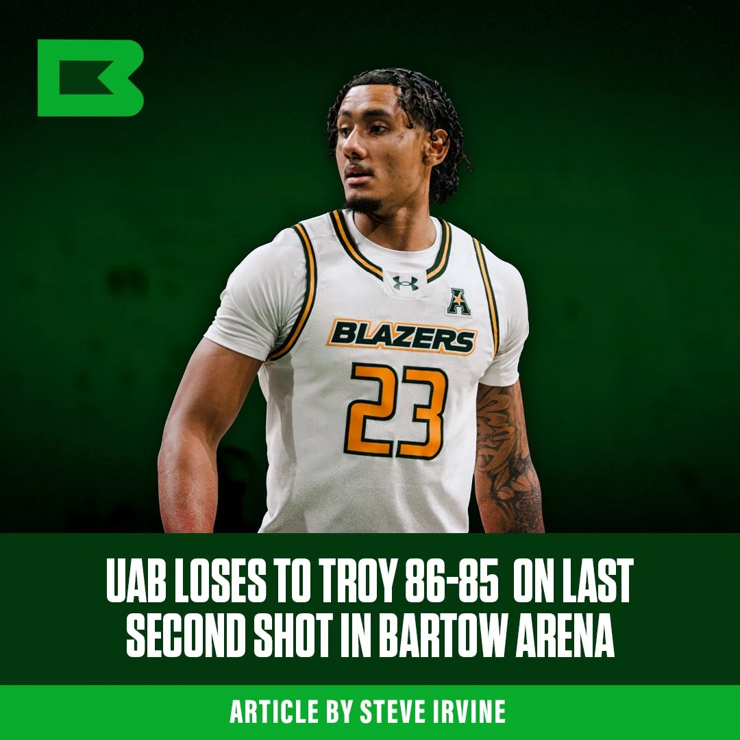Blazers Lose to Troy on Last Second Shot in Bartow Arena