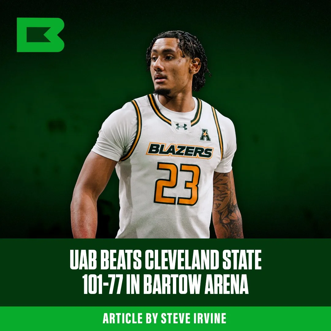 Blazers Beat Cleveland State 101-77 in Bartow Arena