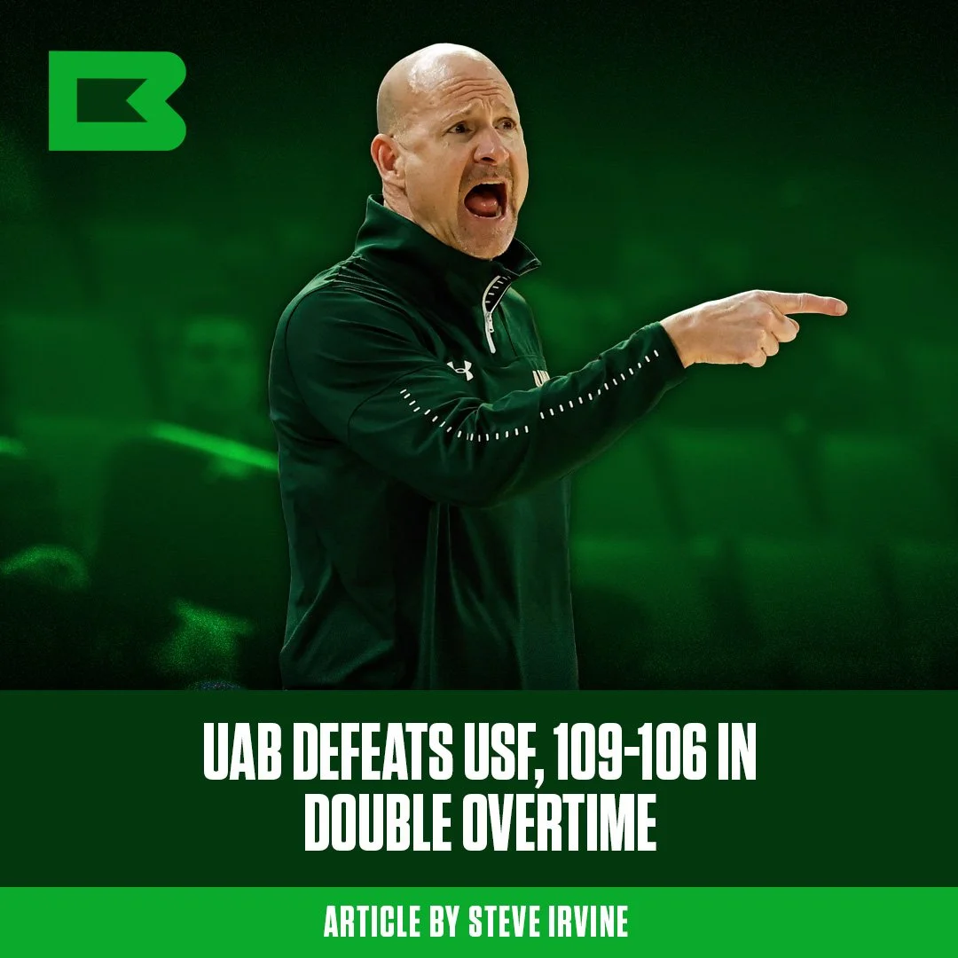 UAB Defeats USF, 109-106 in Double Overtime