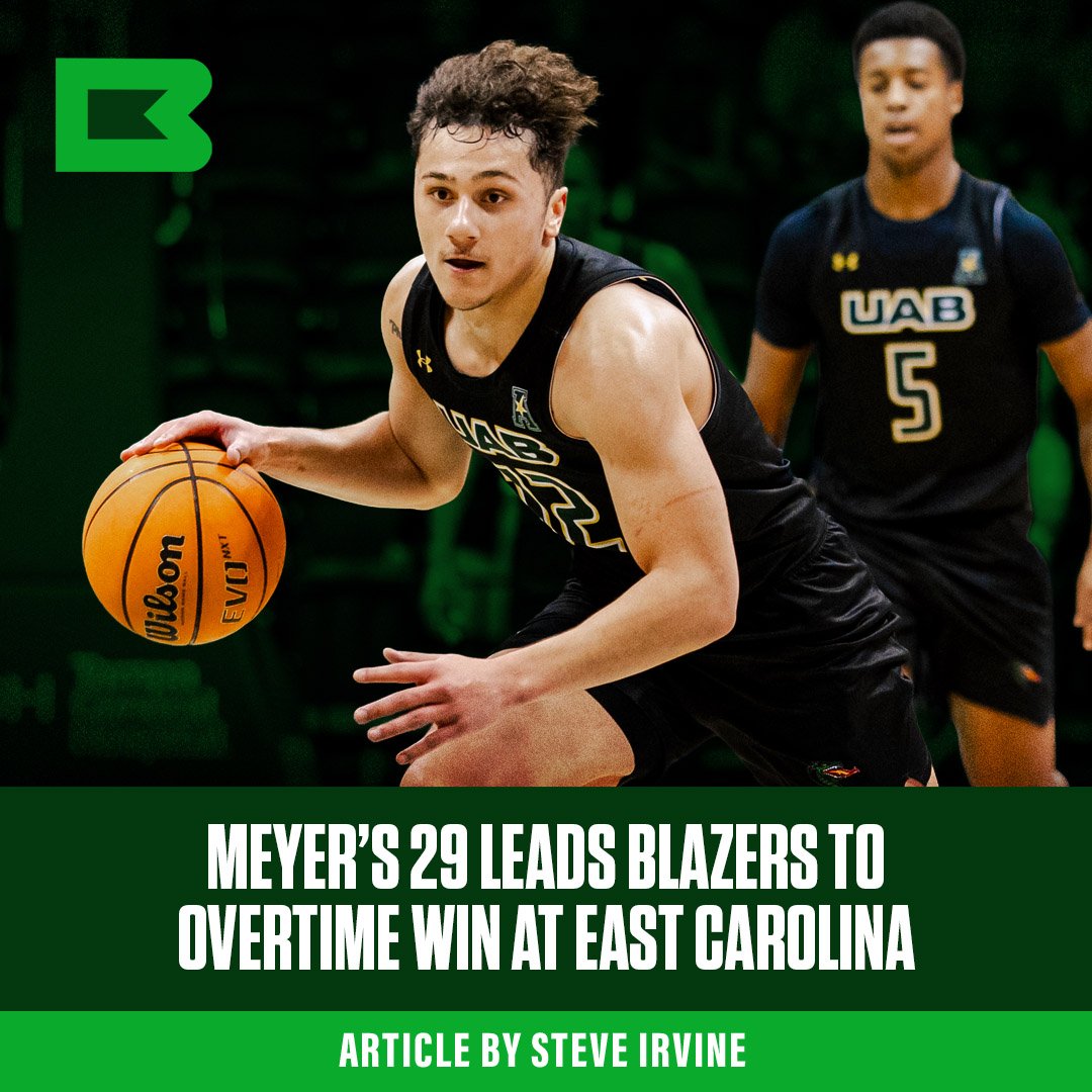 Meyer’s 29 Leads Blazers to OT Win At East Carolina
