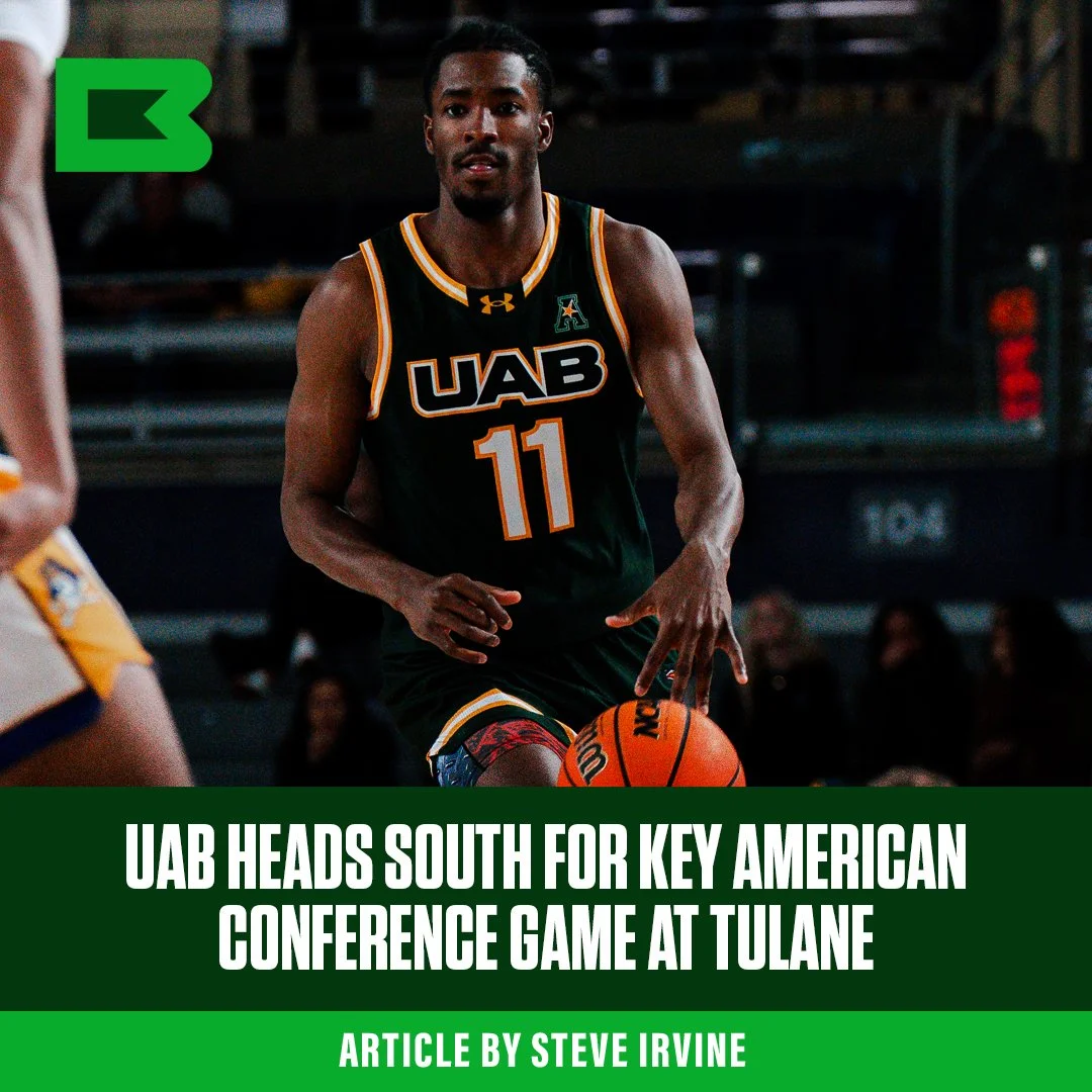 UAB Heads South For Key Conference Game At Tulane