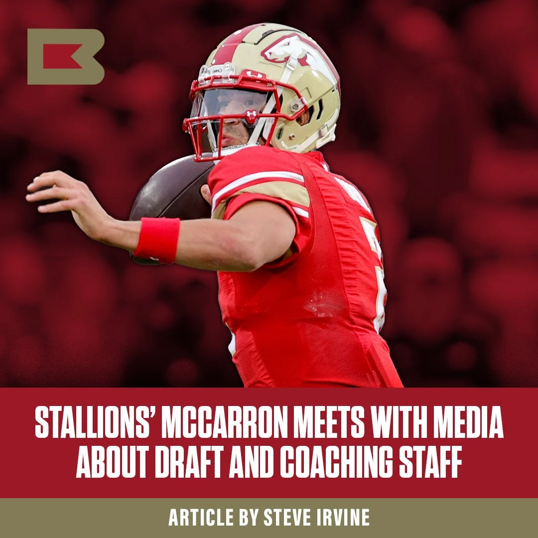 McCarron Meets With Media To Discuss UFL Draft