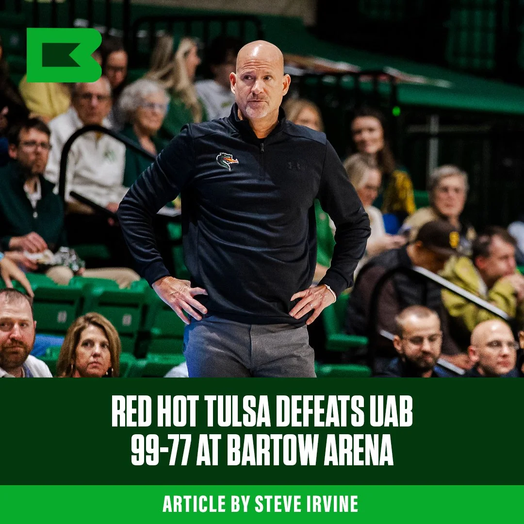 Red Hot Tulsa Defeats UAB 99-77 at Bartow Arena