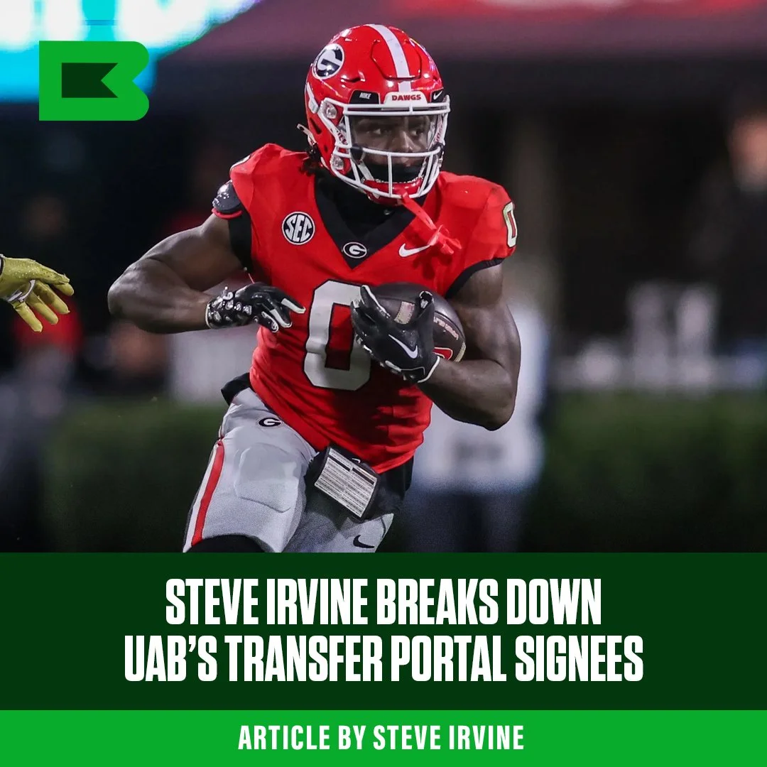 Steve Irvine Breaks Down UAB Football’s 2026 Transfer Portal Class