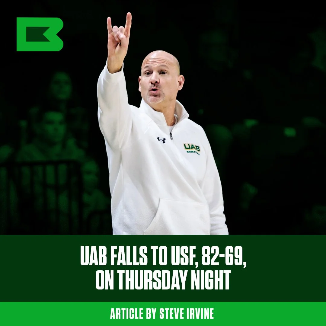 UAB Falls to USF, 82-69, on Thursday Night