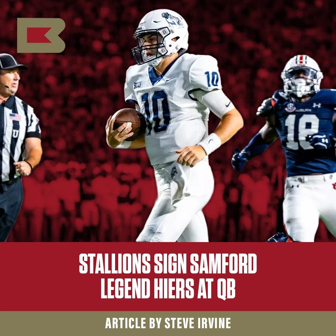 Stallions Sign Samford Legend Hiers at QB