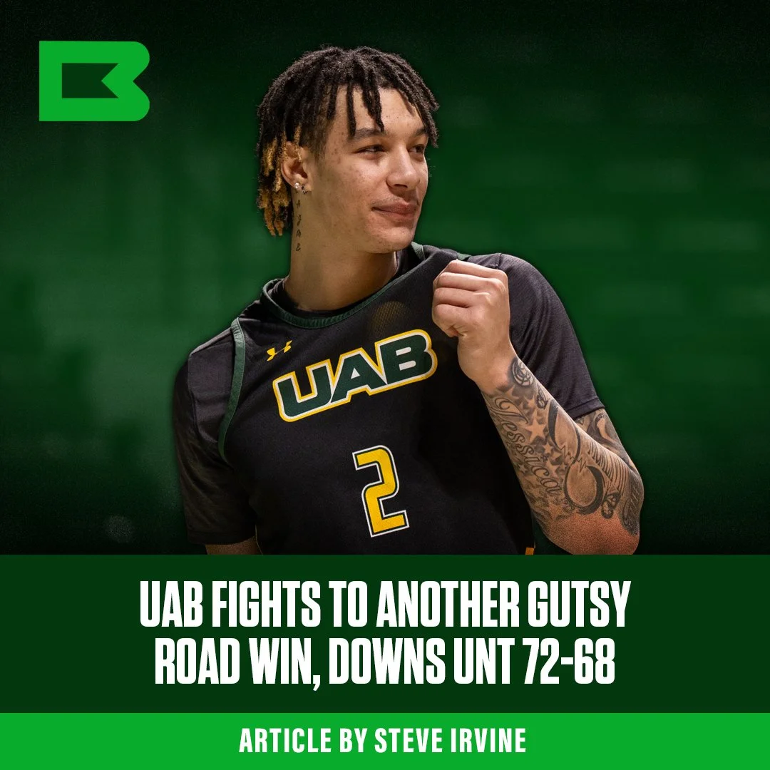 UAB Fights To Another Road Win, Downs UNT 72-68