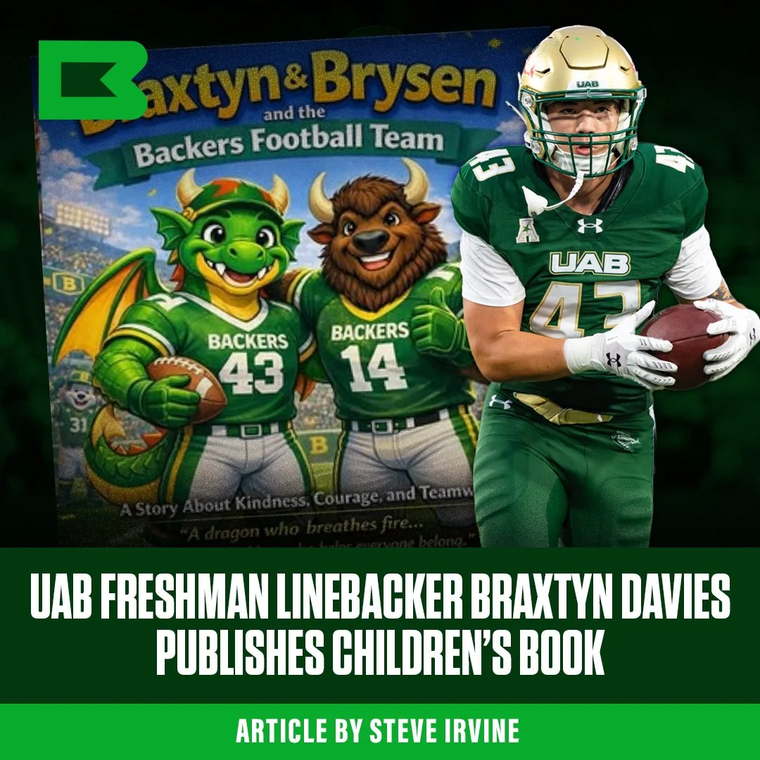 UAB Freshman Linebacker Braxtyn Davies Publishes Children’s Book 