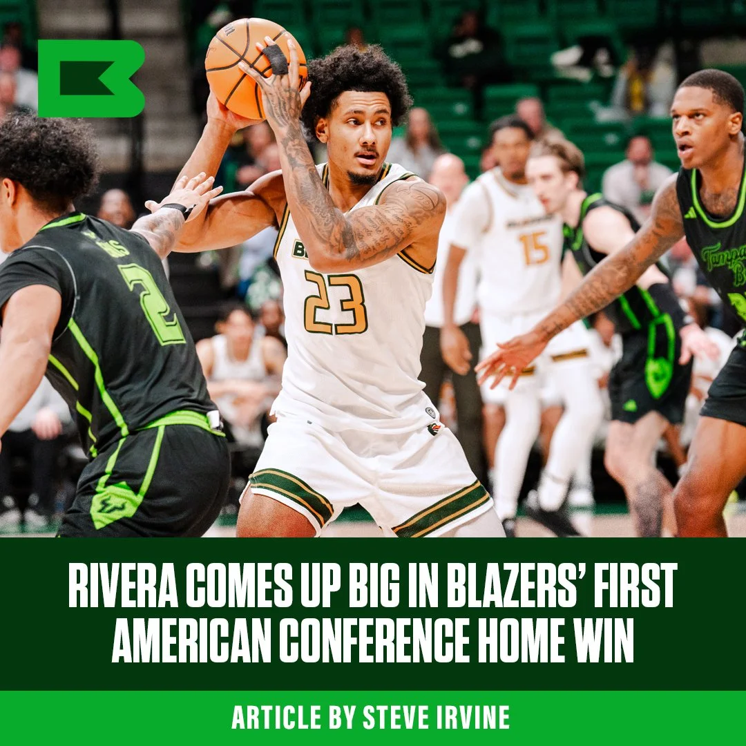 Rivera Comes up Big in Blazers’ First American Conference Home Win