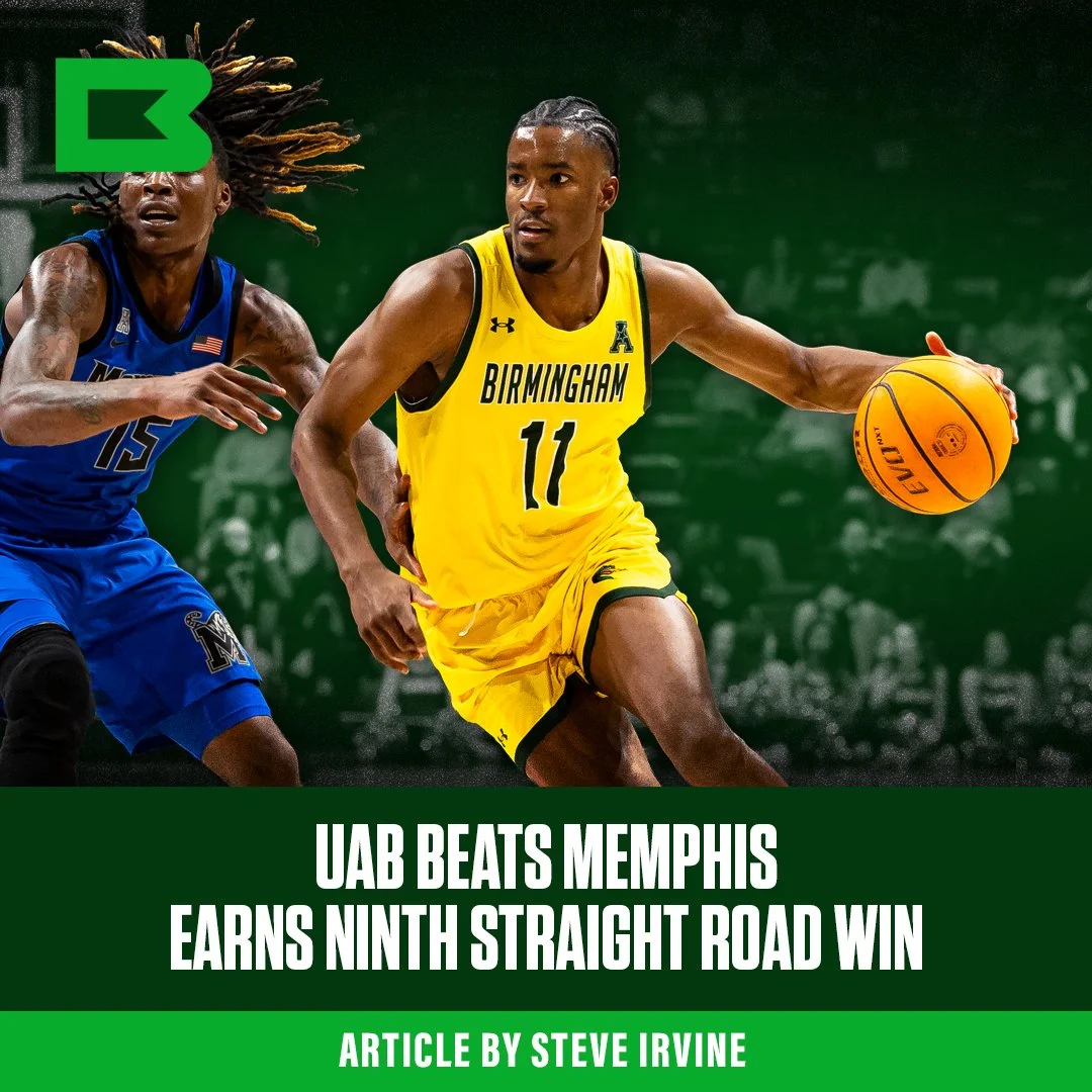 UAB Downs Memphis To Collect Ninth Straight Road Win