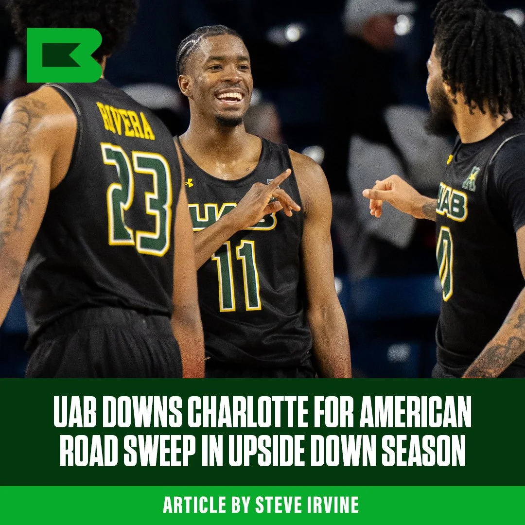 UAB Downs Charlotte to Complete Perfect Road Schedule In Upside Down season