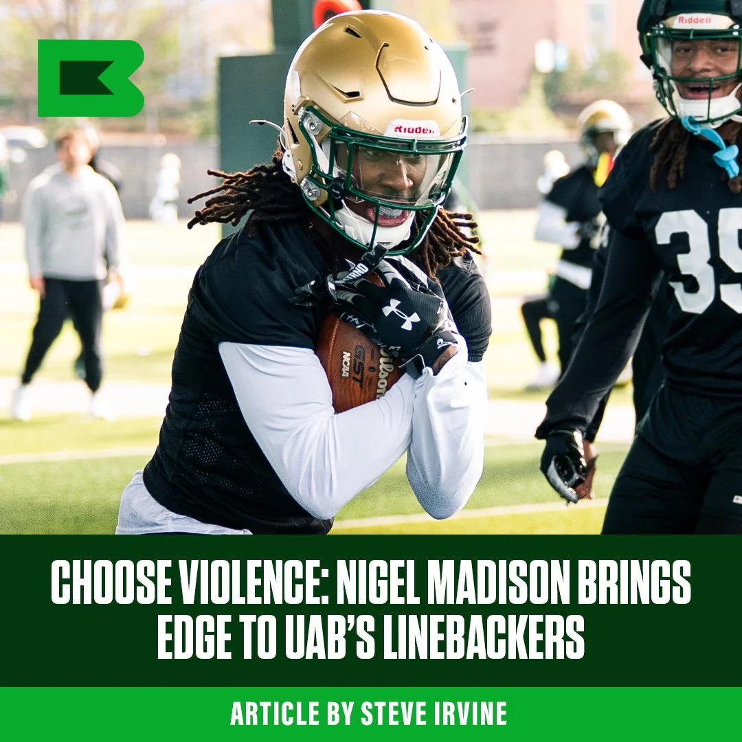 Choose Violence: Nigel Madison Brings Edge to UAB’s Linebackers