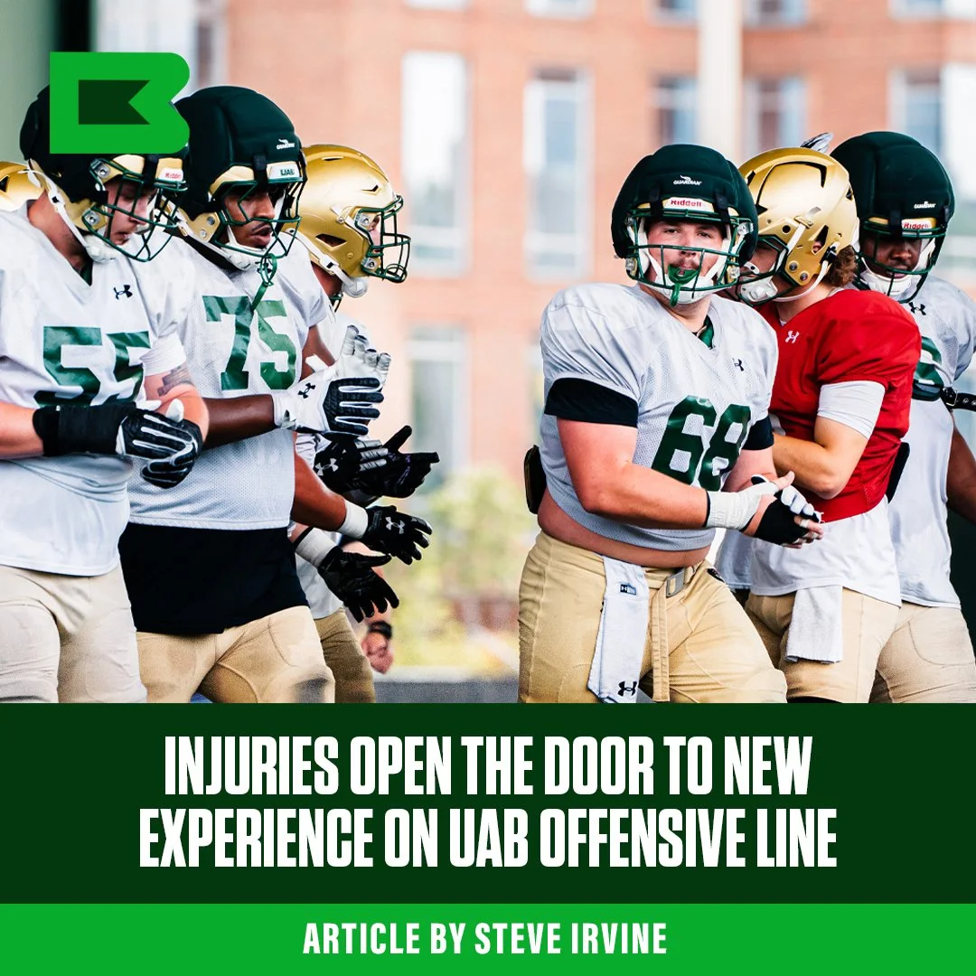 INJURIES CREATE OPPORTUNITY FOR NEW EXPERIENCE ON UAB’s OFFENSIVE LINE