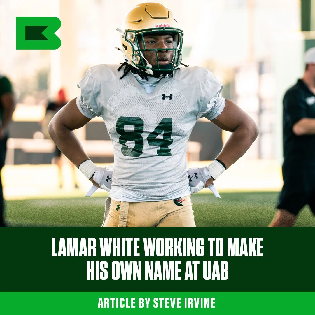 Lamar White Working to Make His Own Name at UAB