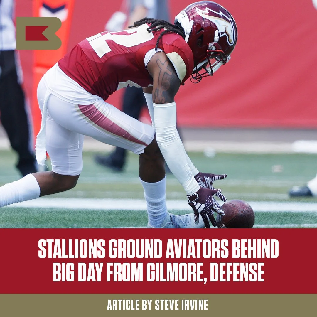 Stallions Ground Aviators Behind Big Day From Gilmore, Defense