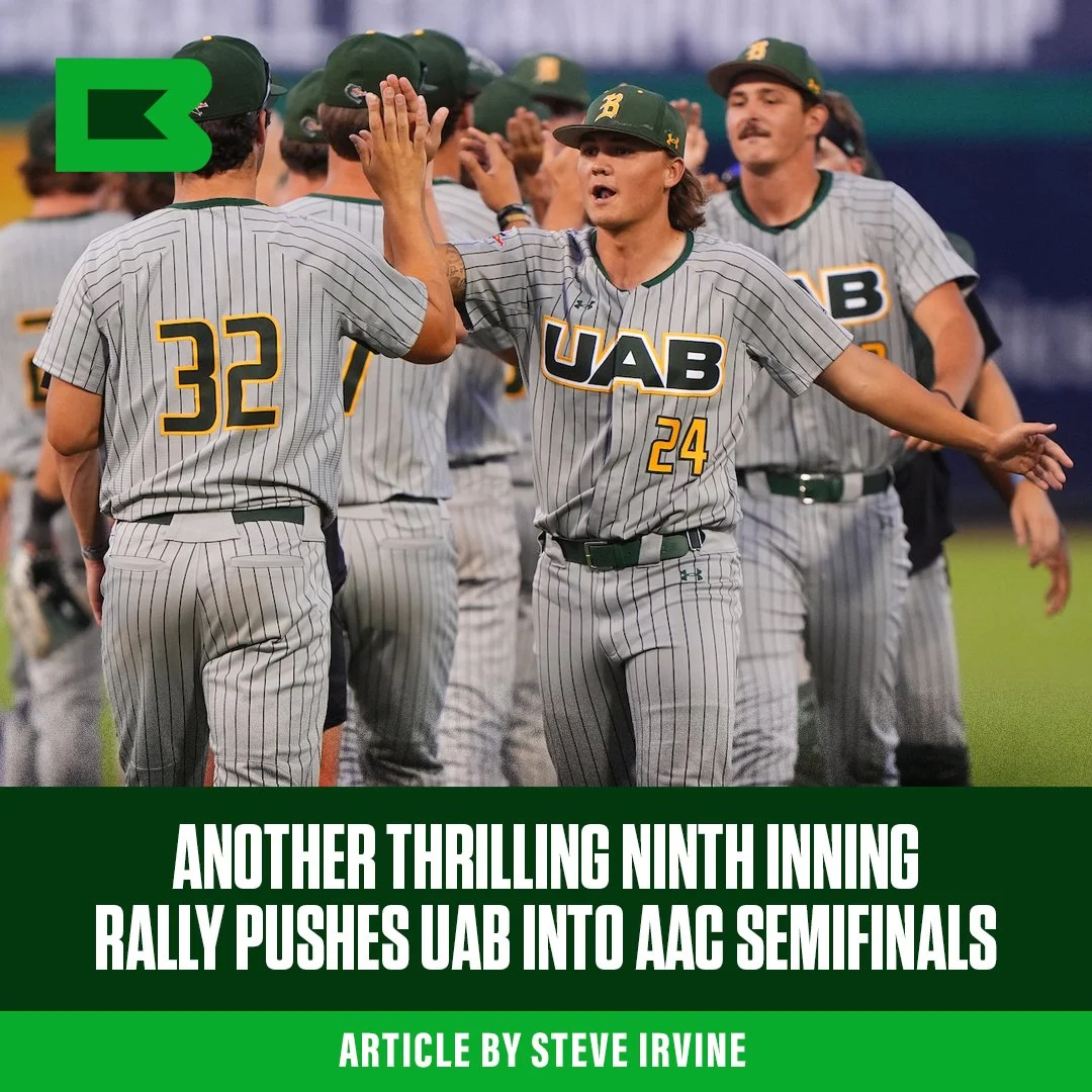 Another Thrilling Ninth Inning rally pushes UAB into American conference semifinals