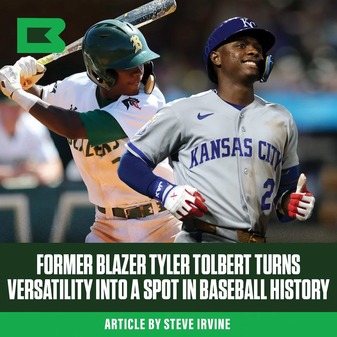 Former Blazer Tyler Tolbert Turns Versatility into a Place in Baseball History