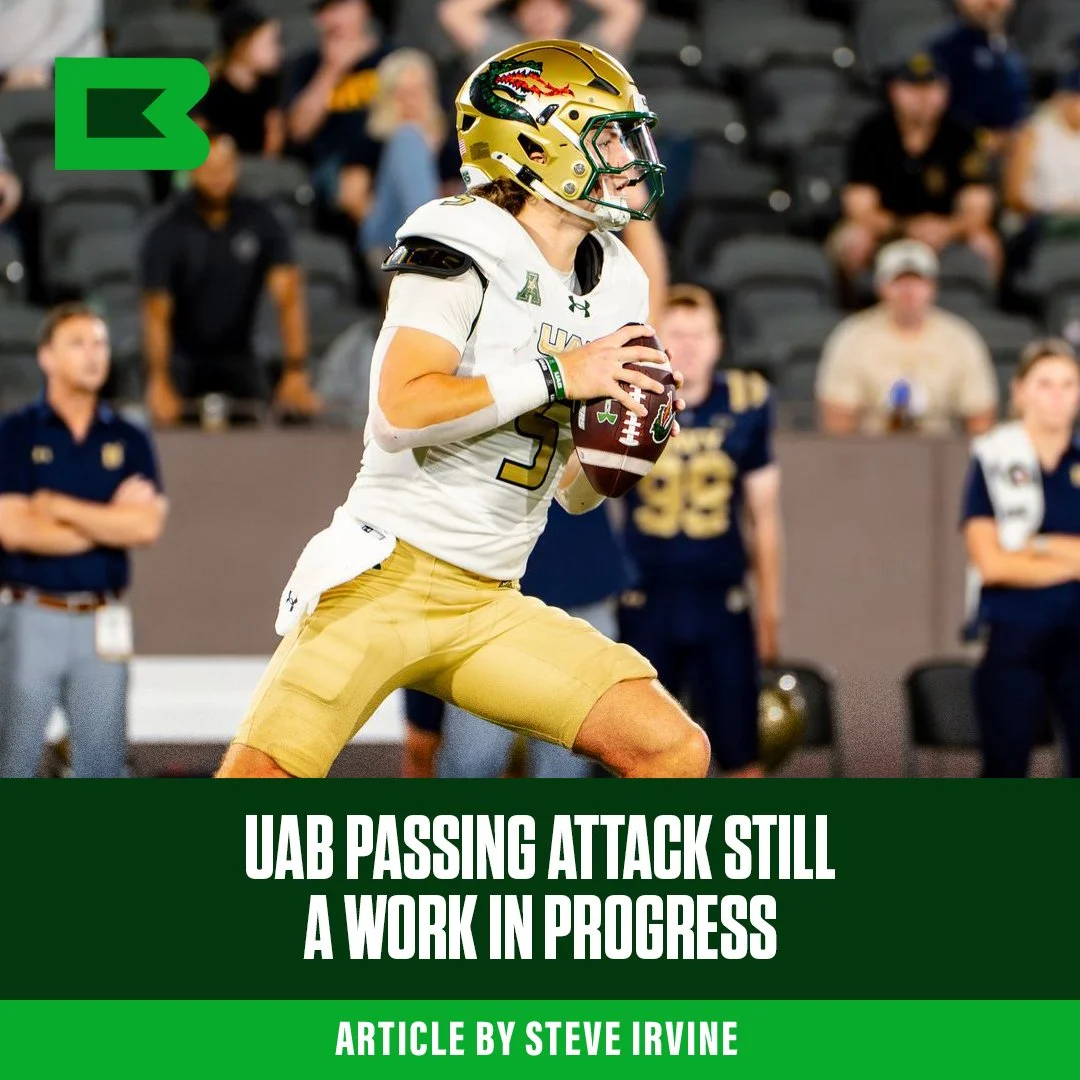 UAB Passing Attack Still a Work in Progress