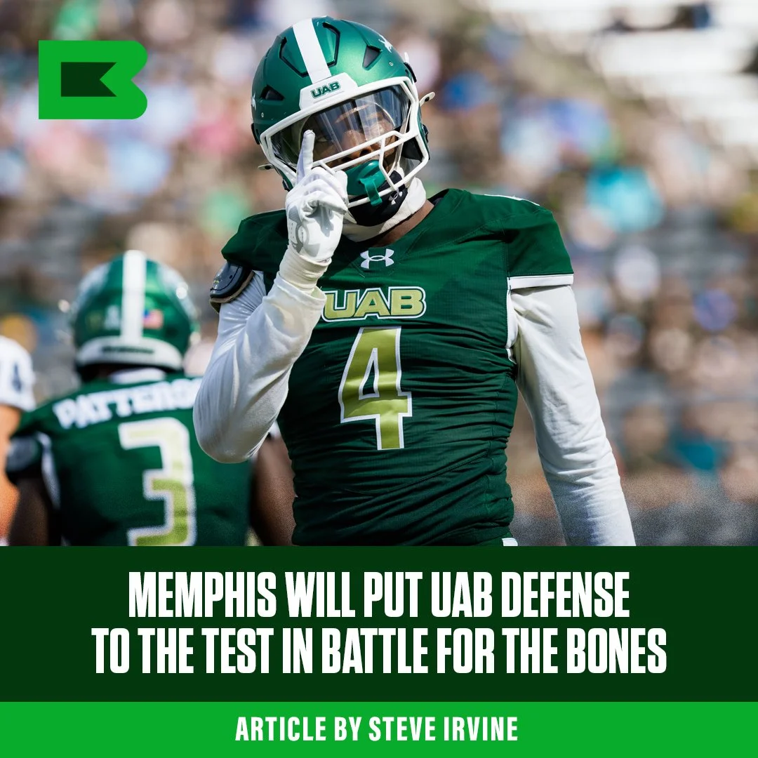 Memphis Will put UAB Defense to the Test In Battle For The Bones