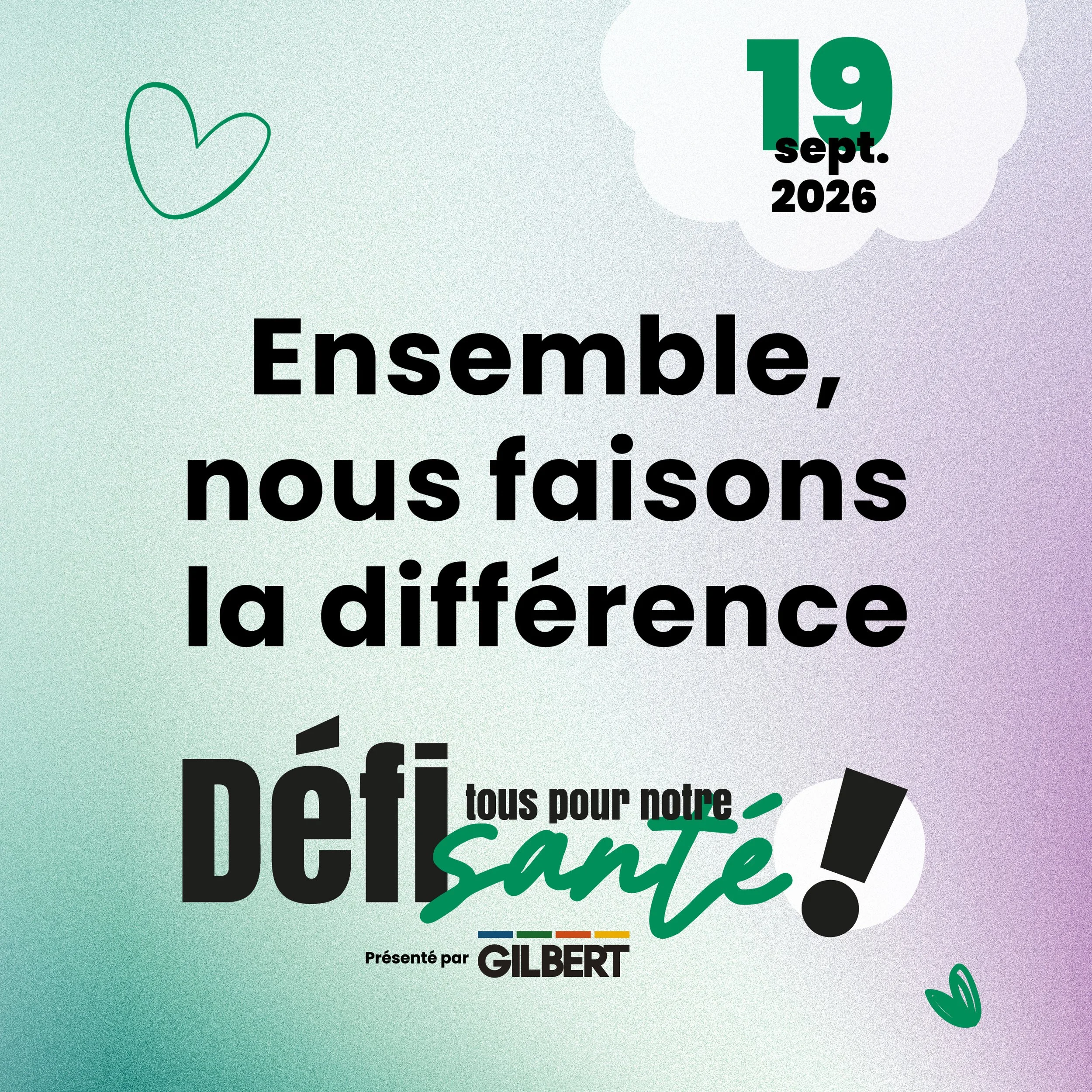 Le Défi Tous pour notre santé! est de retour pour une 4e édition!