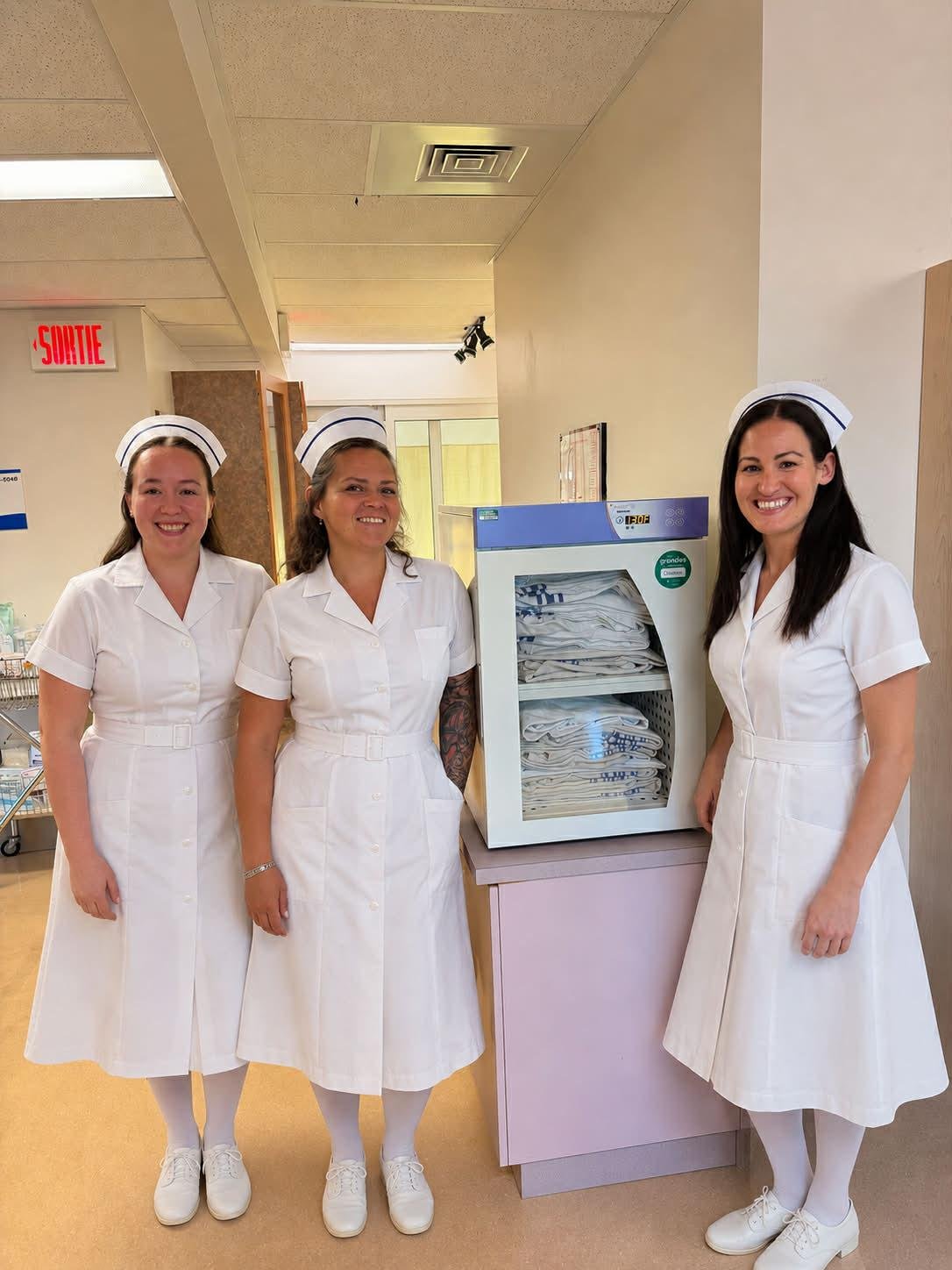 Une armoire chauffante au service des patients et du personnel