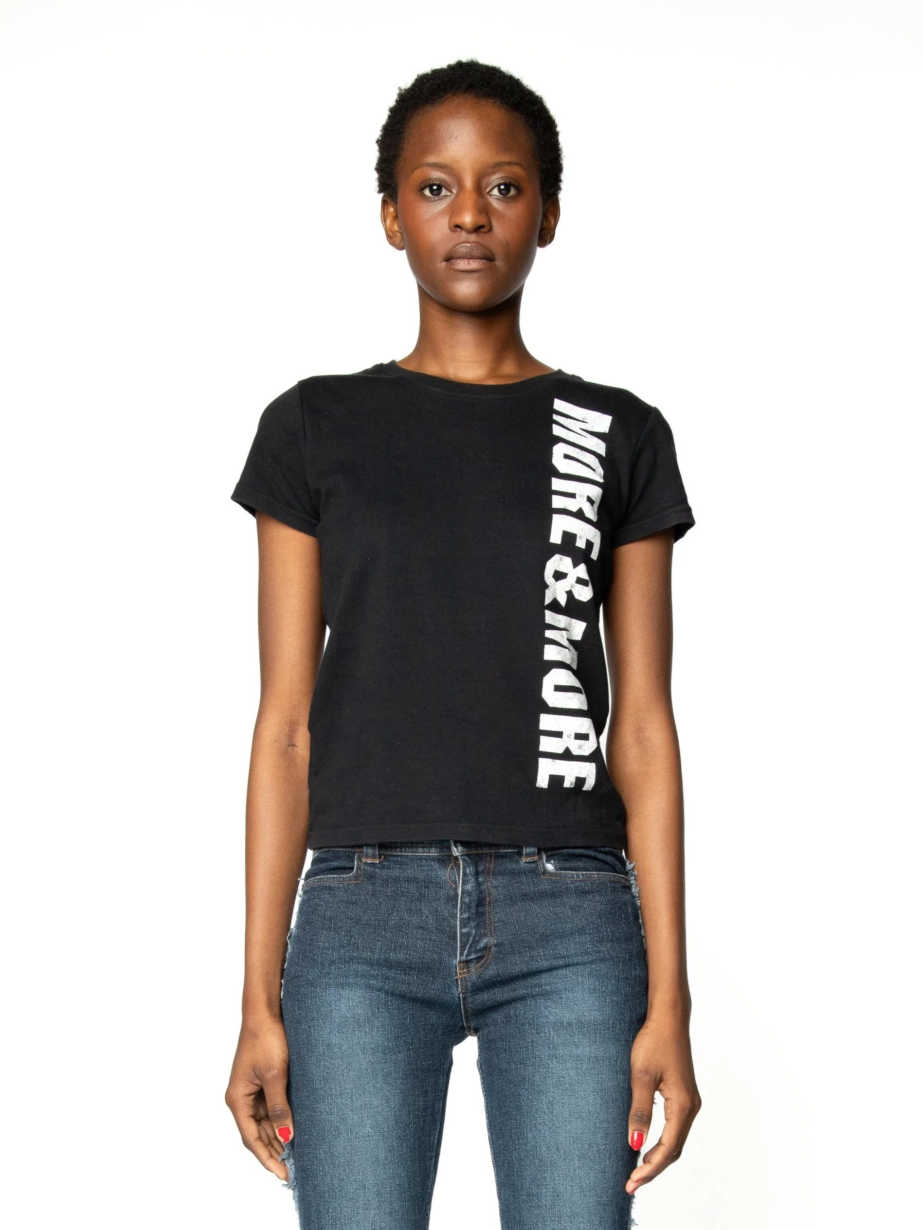 Black Statement Printed T-Shirt