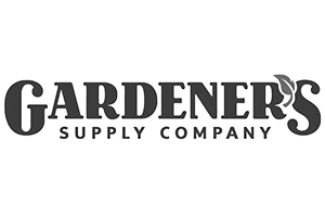 Logo of Gardener's Supply Company in black and white.