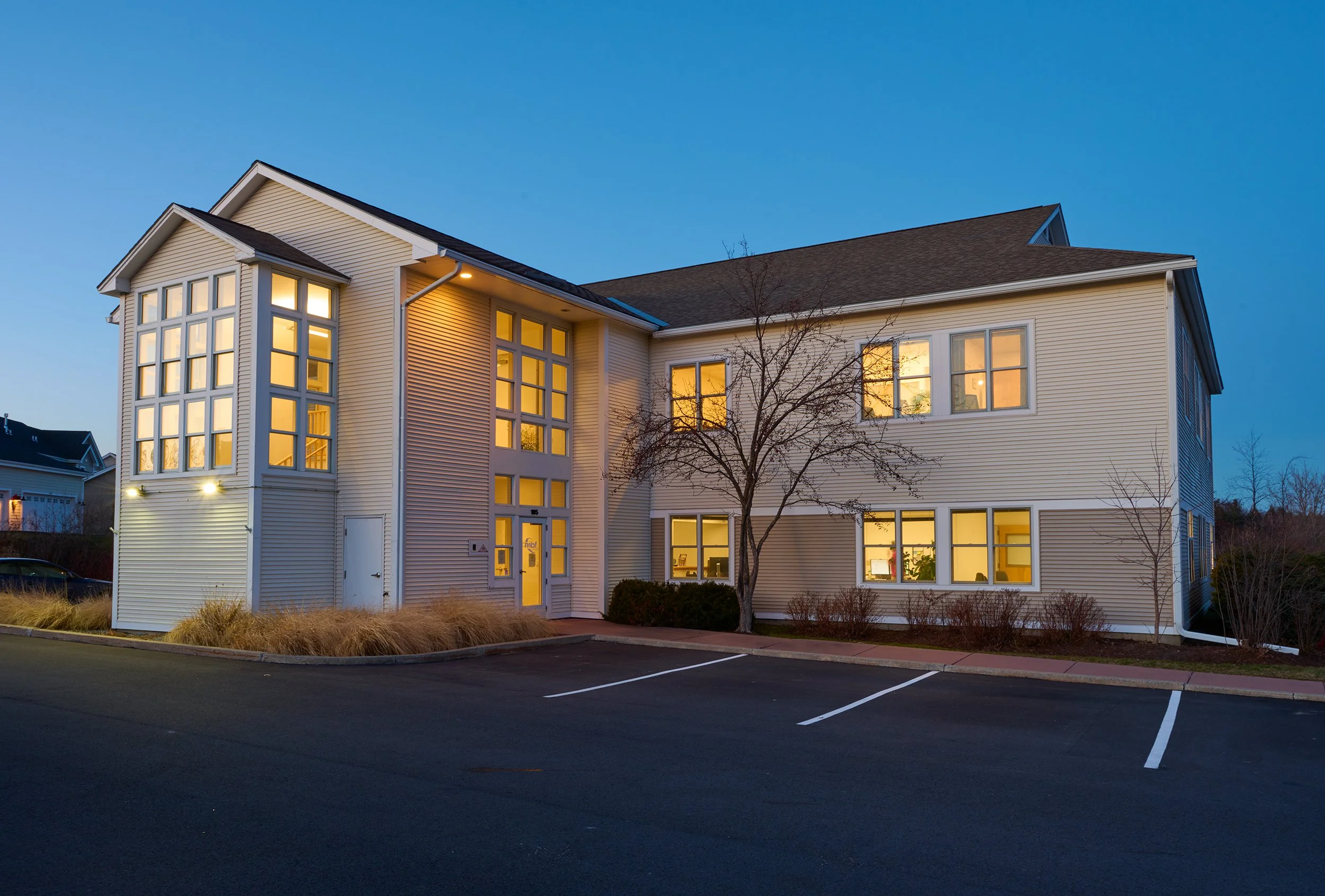 exterior architecture photography of office building in williston vermont
