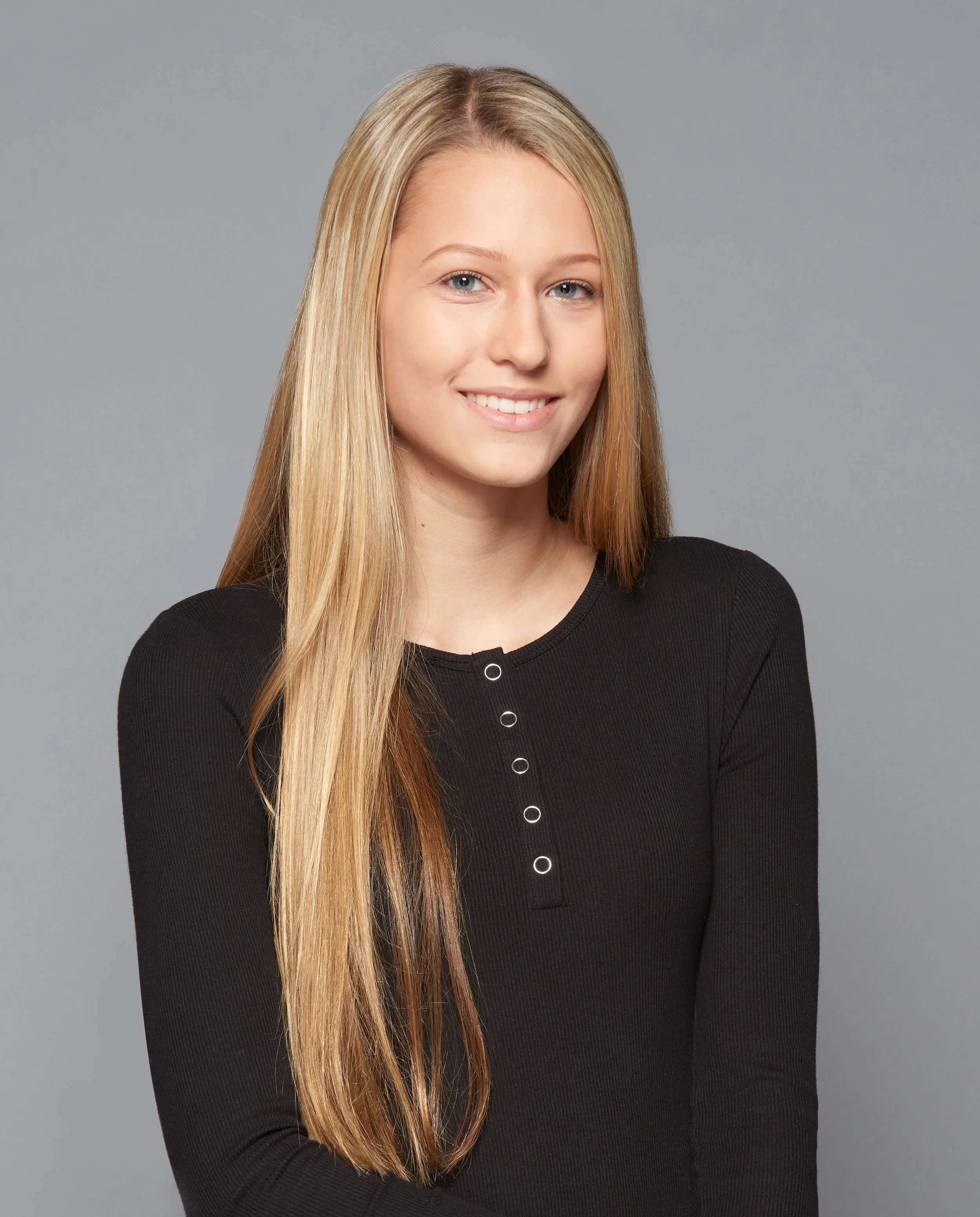 portrait of a young woman with blonde hair
